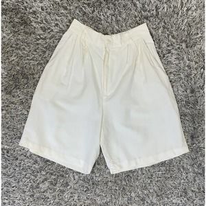 Women's Vintage String Bean Shorts Size 5/6 Off White Lightweight High Rise
